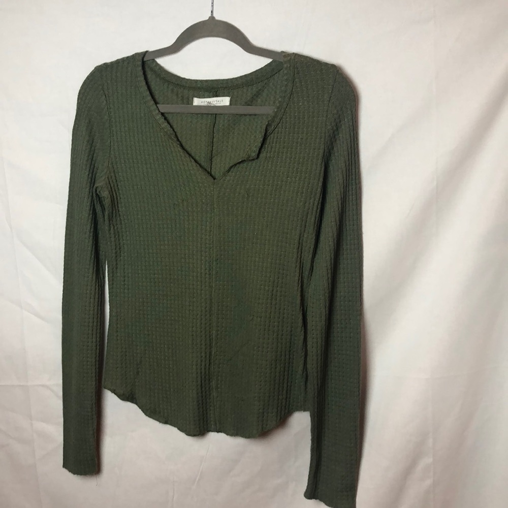 olive green fitted sweater